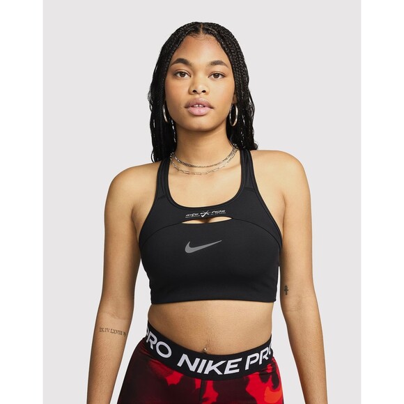 Nike x Megan Thee Stallion Medium-Support Non-Padded Black Sports Bra Size XS - Picture 6 of 11